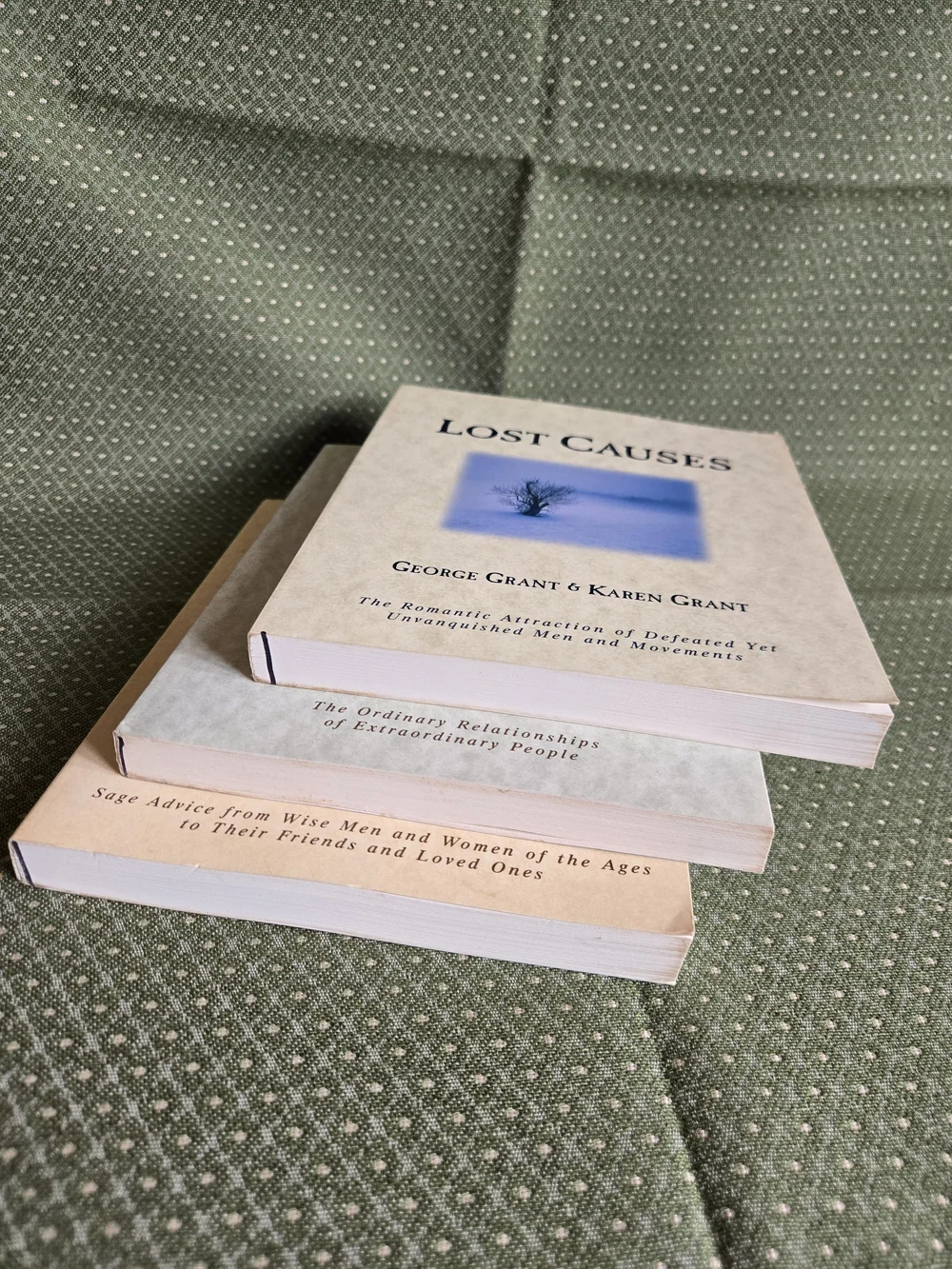 3 Books Focusing on History, Relationships, and Advise by George & Karen Grant